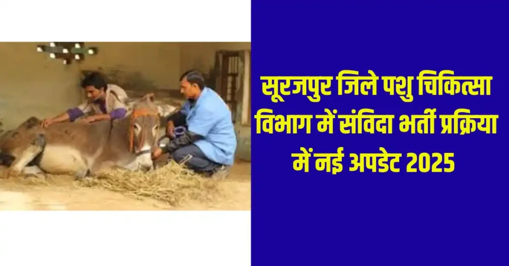  Surajpur Pashu Chikshak bharti patra apatra list release 2025