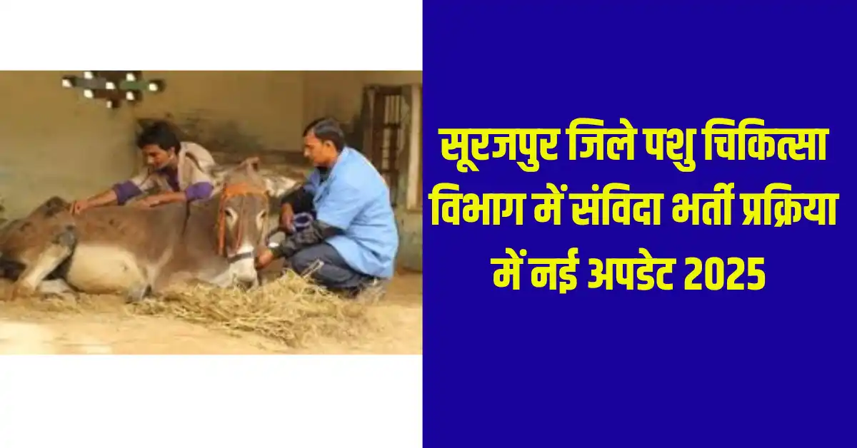Surajpur Pashu Chikshak bharti patra apatra list release 2025